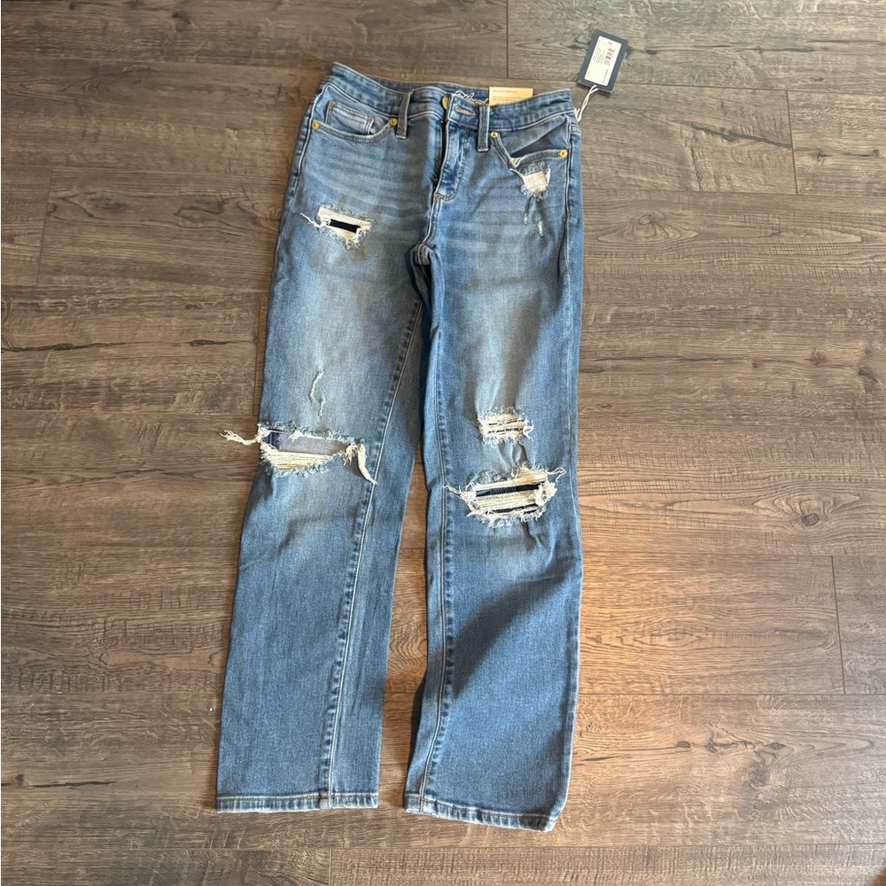 Universal Thread high rise straight vintage stretch jeans - 00 NWT